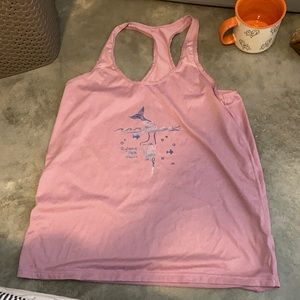Pink polevault workout top